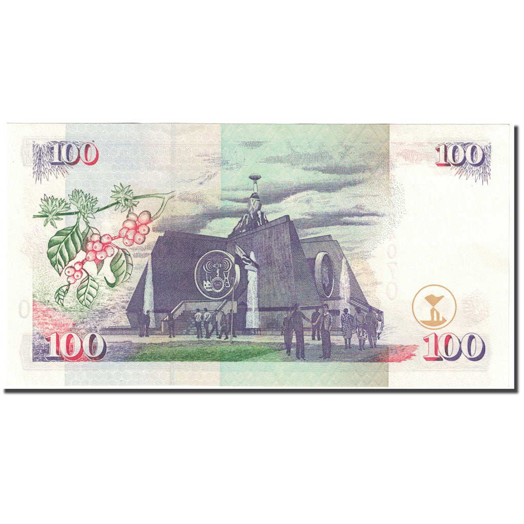 Banknot, Kenia, 100 Shillings, 2000, 2000-07-01, KM:37e, UNC(65-70)