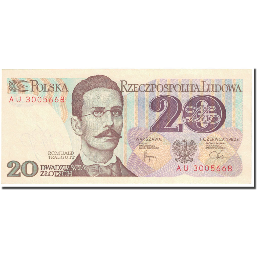 Banknote, Poland, 20 Zlotych, 1982, 1982-06-01, KM:149s, UNC(65-70)
