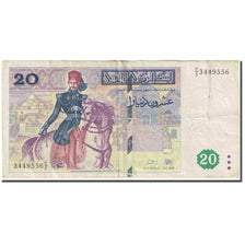 Banknote, Tunisia, 20 Dinars, 1992, 1992-11-07, KM:88, VF(20-25)