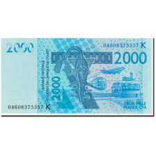 Banknote, West African States, 2000 Francs, 2003, KM:716Ka, UNC(65-70)