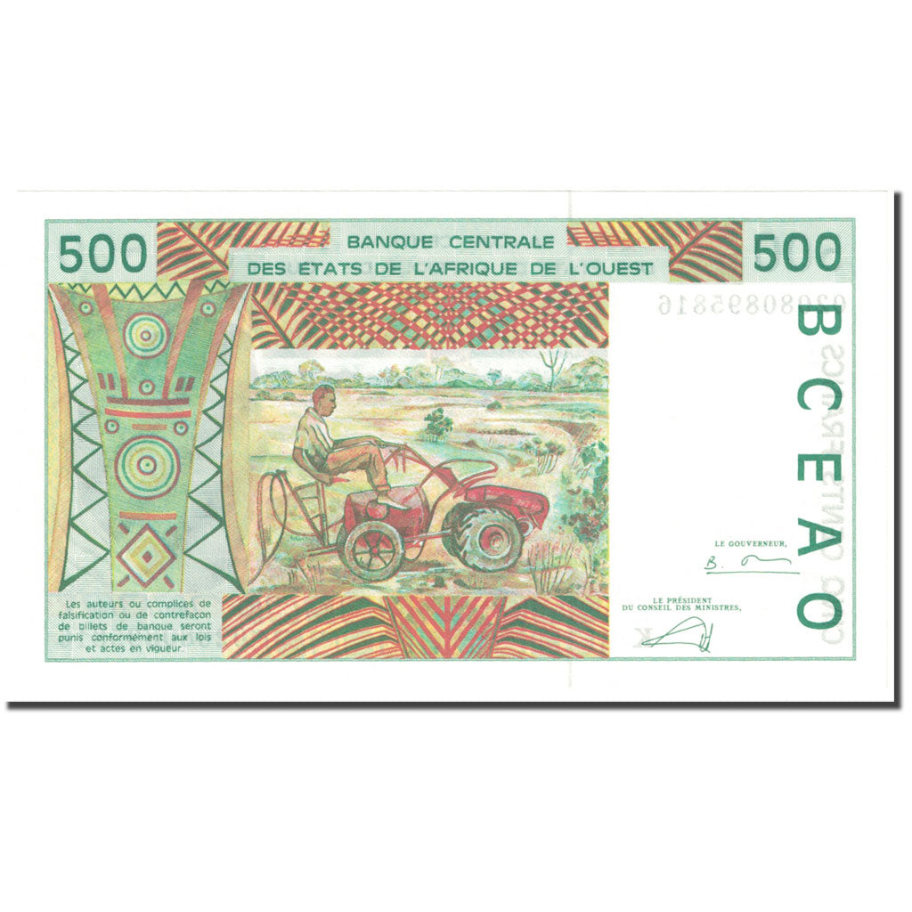 Banknote, West African States, 500 Francs, KM:710Km, UNC(65-70)