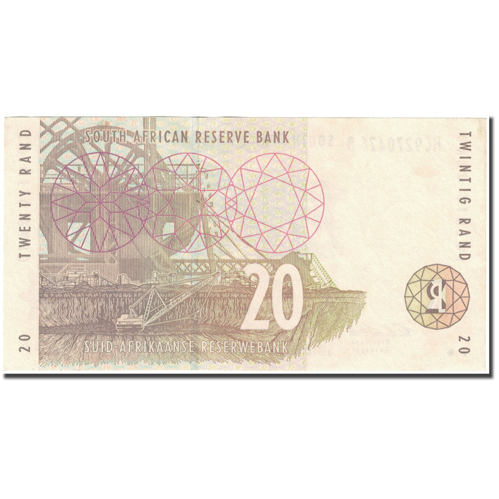 Banknote, South Africa, 20 Rand, KM:124a, AU(55-58)