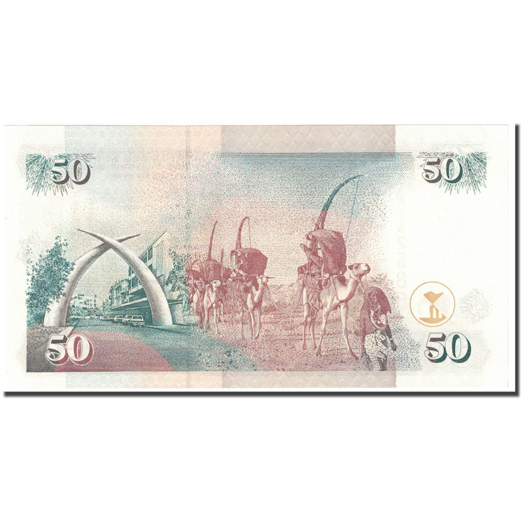 Geldschein, Kenya, 50 Shillings, KM:36c, UNZ