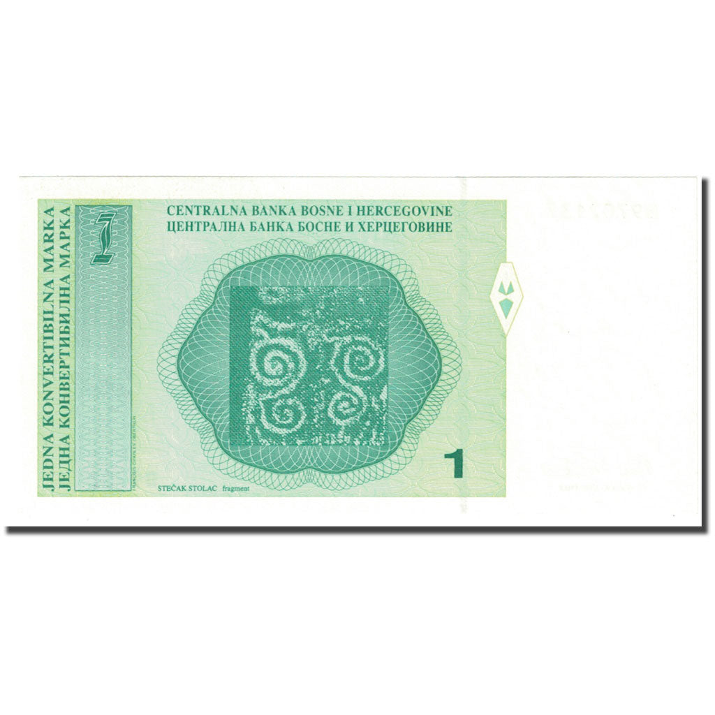 Banknote, Bosnia - Herzegovina, 1 Convertible Marka, KM:59a, UNC(65-70)
