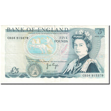 Banknote, Great Britain, 5 Pounds, KM:378b, AU(55-58)