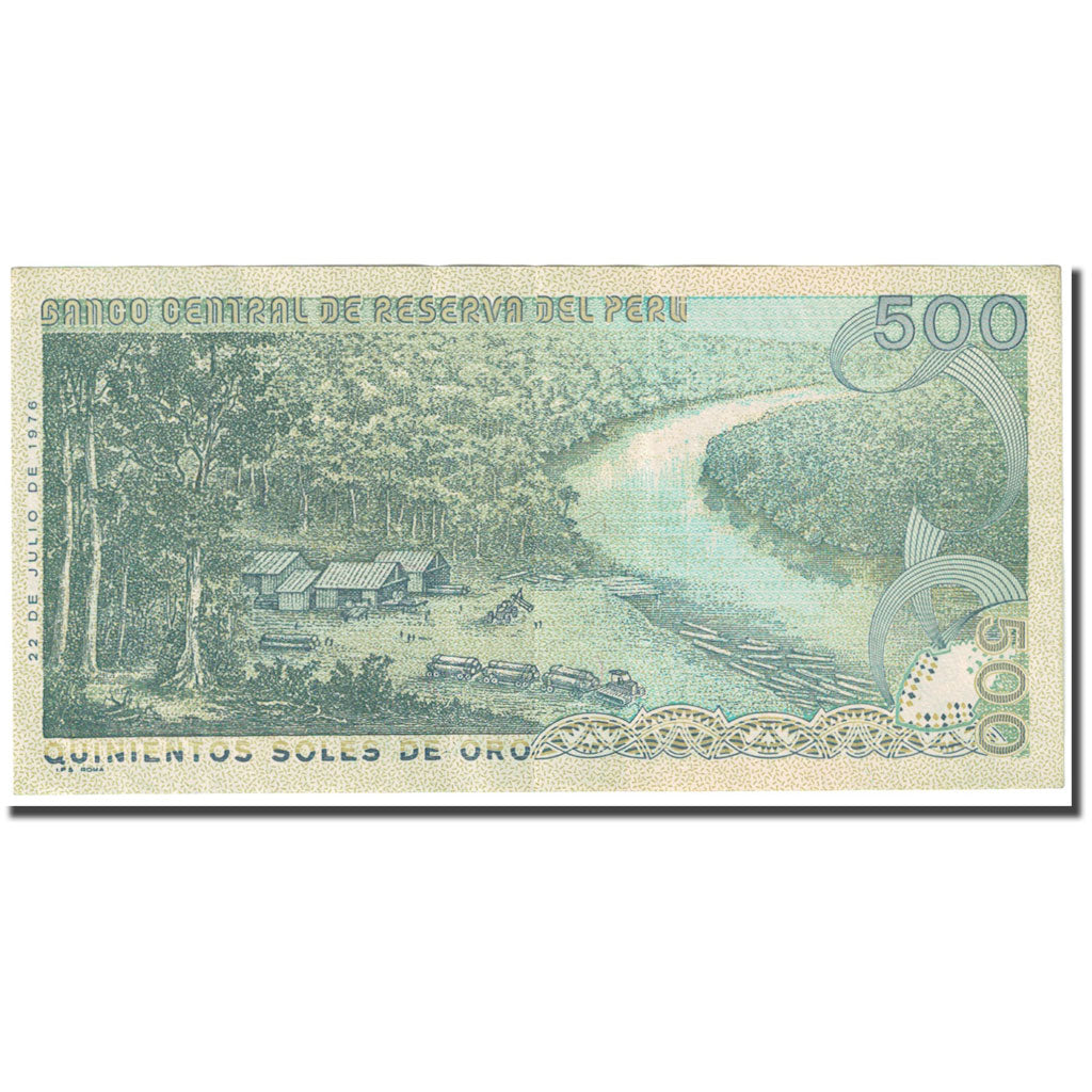 Banknote, Peru, 500 Soles De Oro, 1976, 1976-07-22, KM:115, AU(55-58)