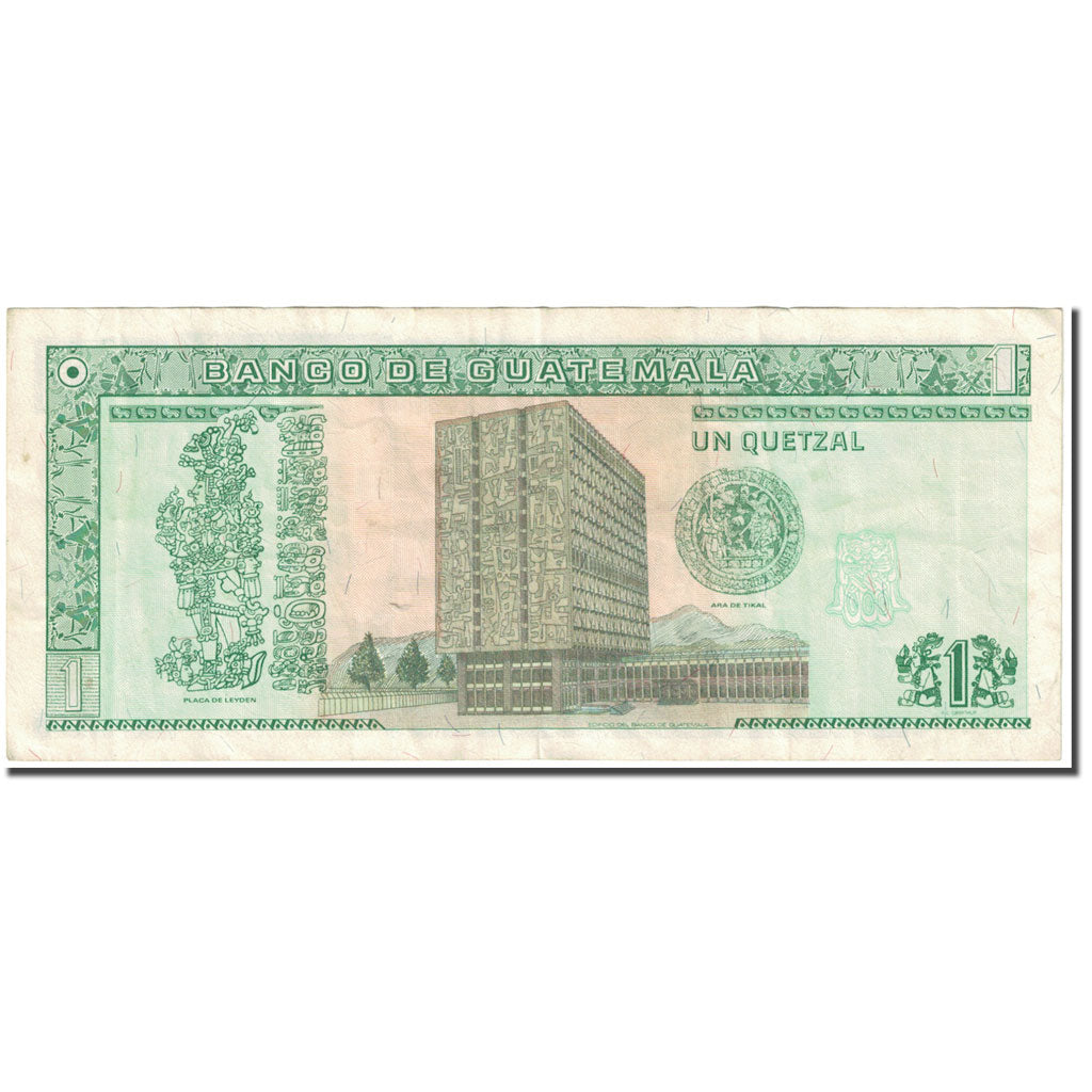 Banknote, Guatemala, 1 Quetzal, KM:90, EF(40-45)