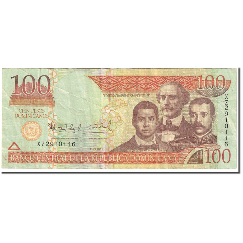 Billet, Dominican Republic, 100 Pesos Dominicanos, 2011, KM:184a, TB