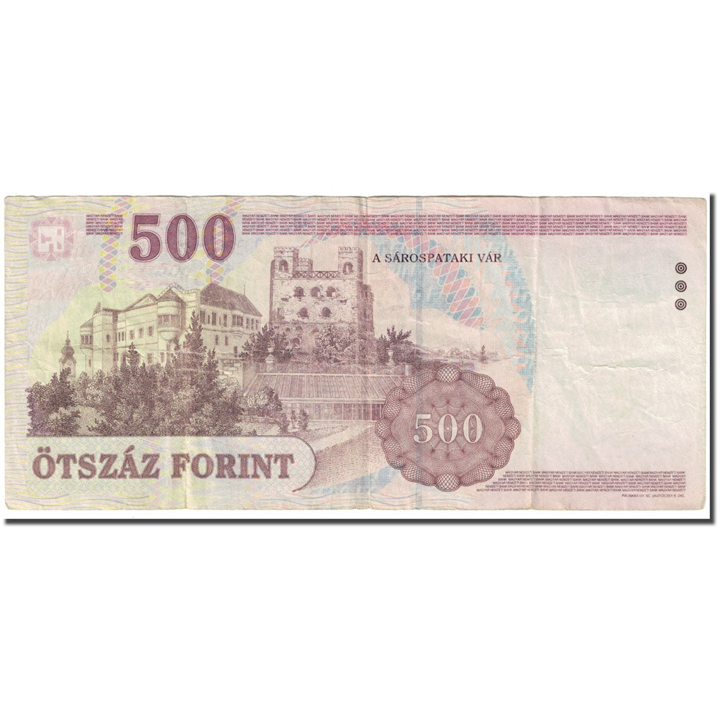 Banknot, Węgry, 500 Forint, 2003, KM:188c, VF(20-25)