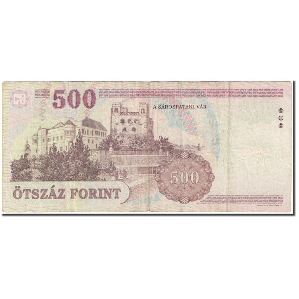 Banknot, Węgry, 500 Forint, 2008, KM:196b, VF(20-25)