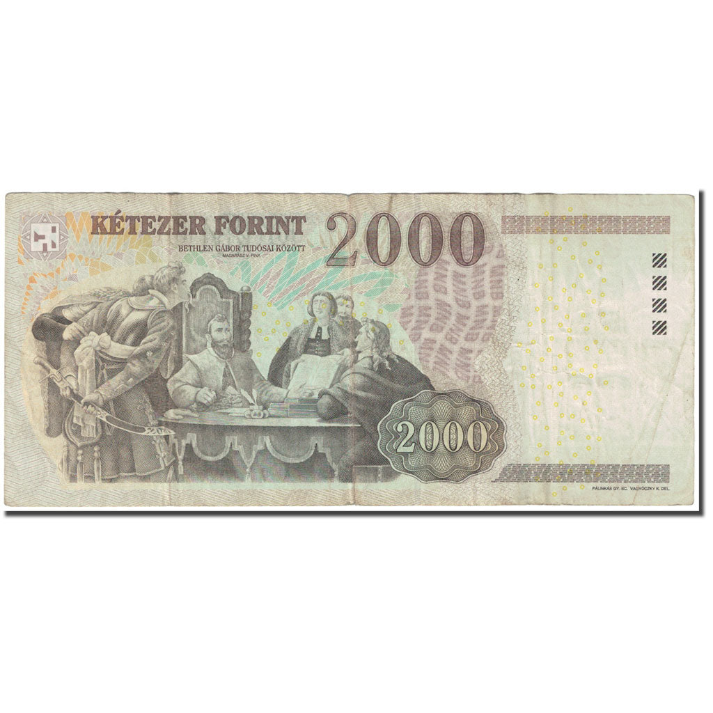Banknot, Węgry, 2000 Forint, 2010, KM:198c, EF(40-45)