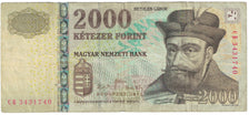 Geldschein, Ungarn, 2000 Forint, 2013, SS