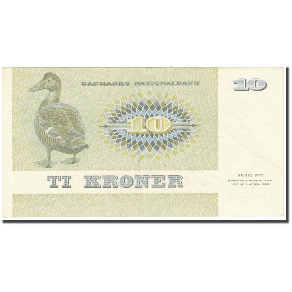 Banknote, Denmark, 10 Kroner, 1972, 1936-04-07, KM:48c, AU(55-58)