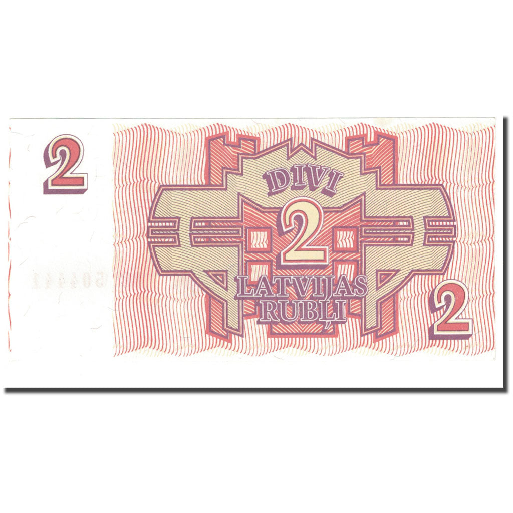 Billet, Latvia, 2 Rubli, KM:36, NEUF