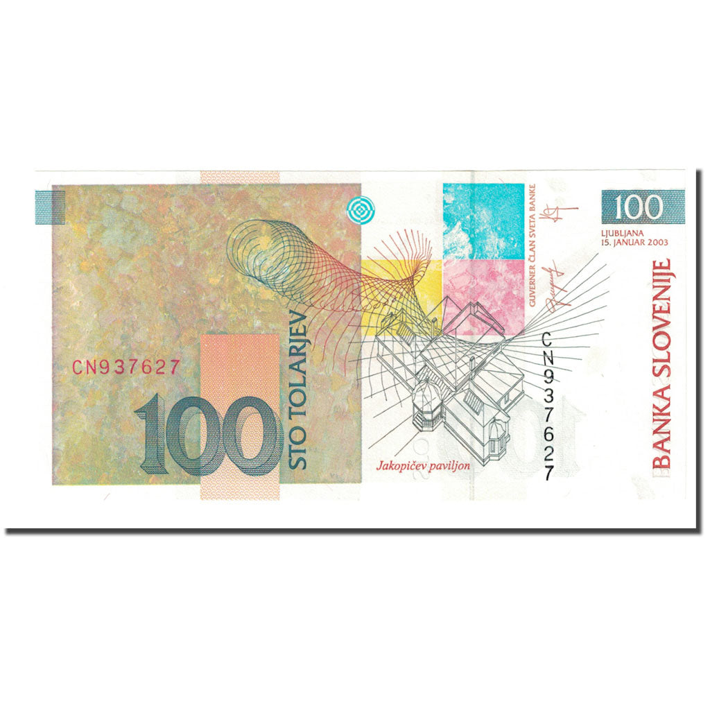 Banknote, Slovenia, 100 Tolarjev, 2003, 2003-01-15, KM:31a, UNC(65-70)