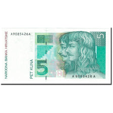 Banknote, Croatia, 5 Kuna, 1993, 1993-10-31, KM:28a, UNC(65-70)