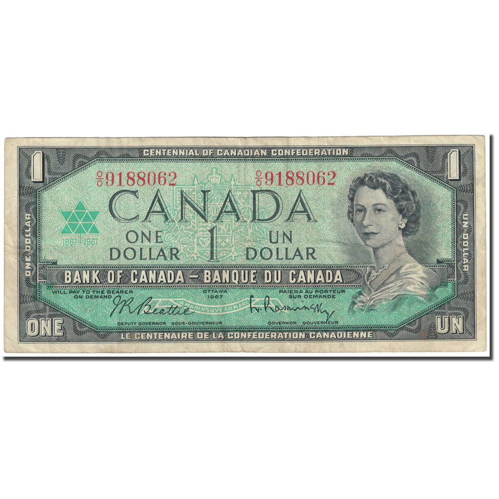 Banknote, Canada, 1 Dollar, 1967, KM:84b, EF(40-45)