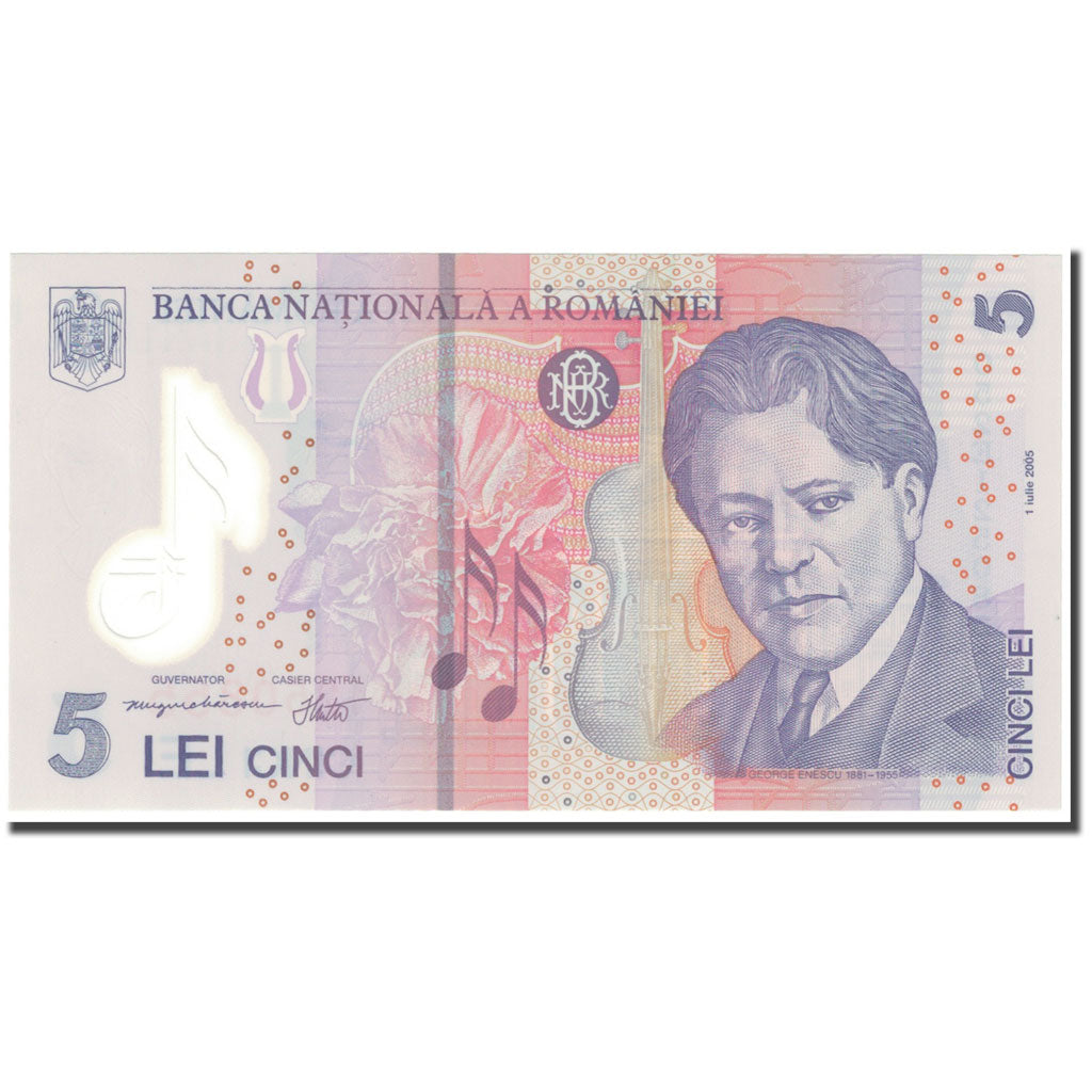 Banknote, Romania, 5 Lei, 2005, 2005-07-01, KM:118a, UNC(65-70)