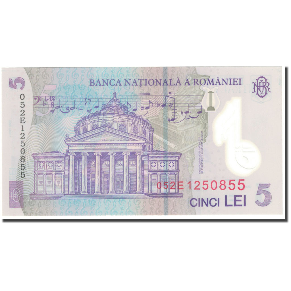 Banknote, Romania, 5 Lei, 2005, 2005-07-01, KM:118a, UNC(65-70)