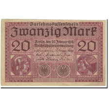 Geldschein, Deutschland, 20 Mark, 1918, 1918-02-20, KM:57, SS
