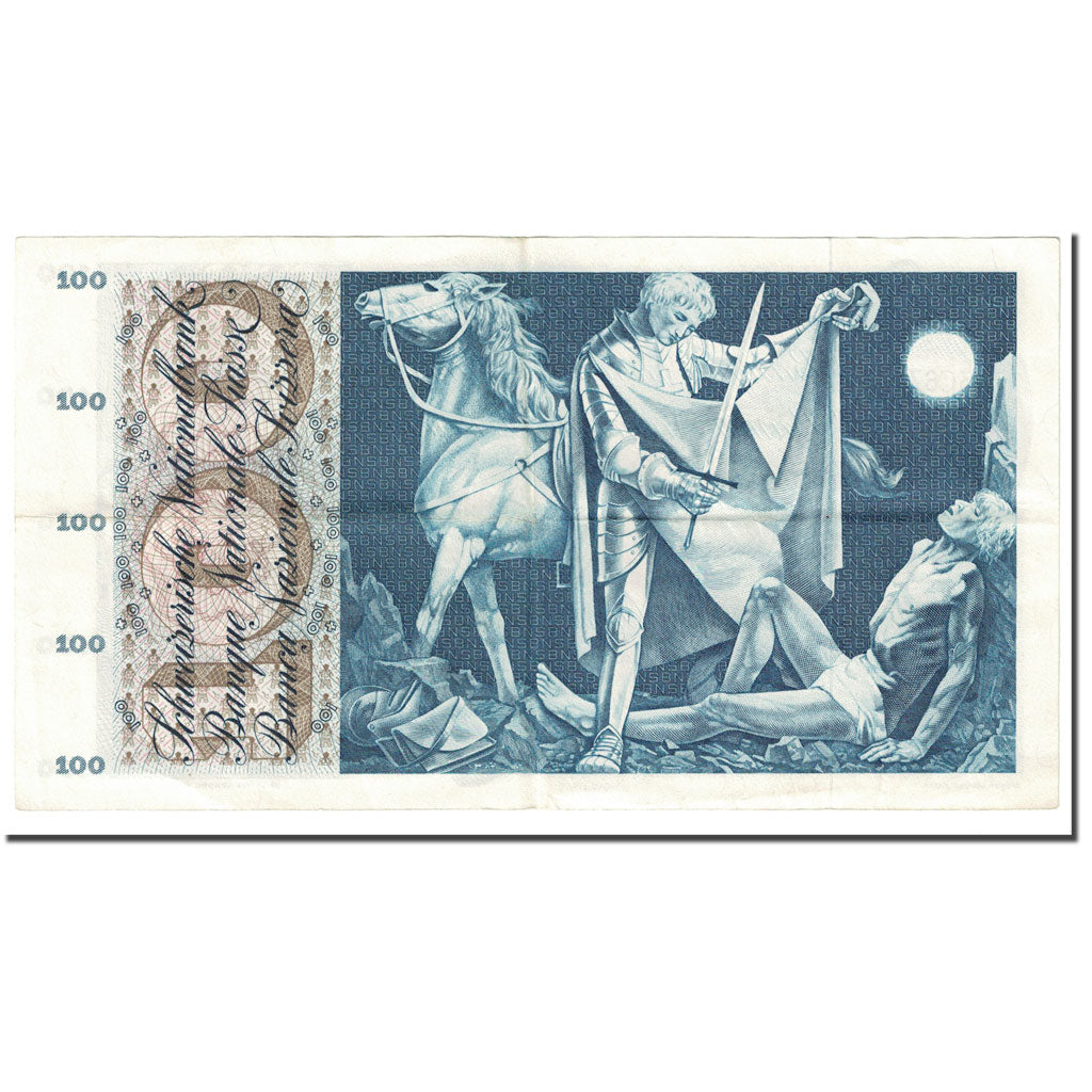Banknote, Switzerland, 100 Franken, KM:49f, EF(40-45)