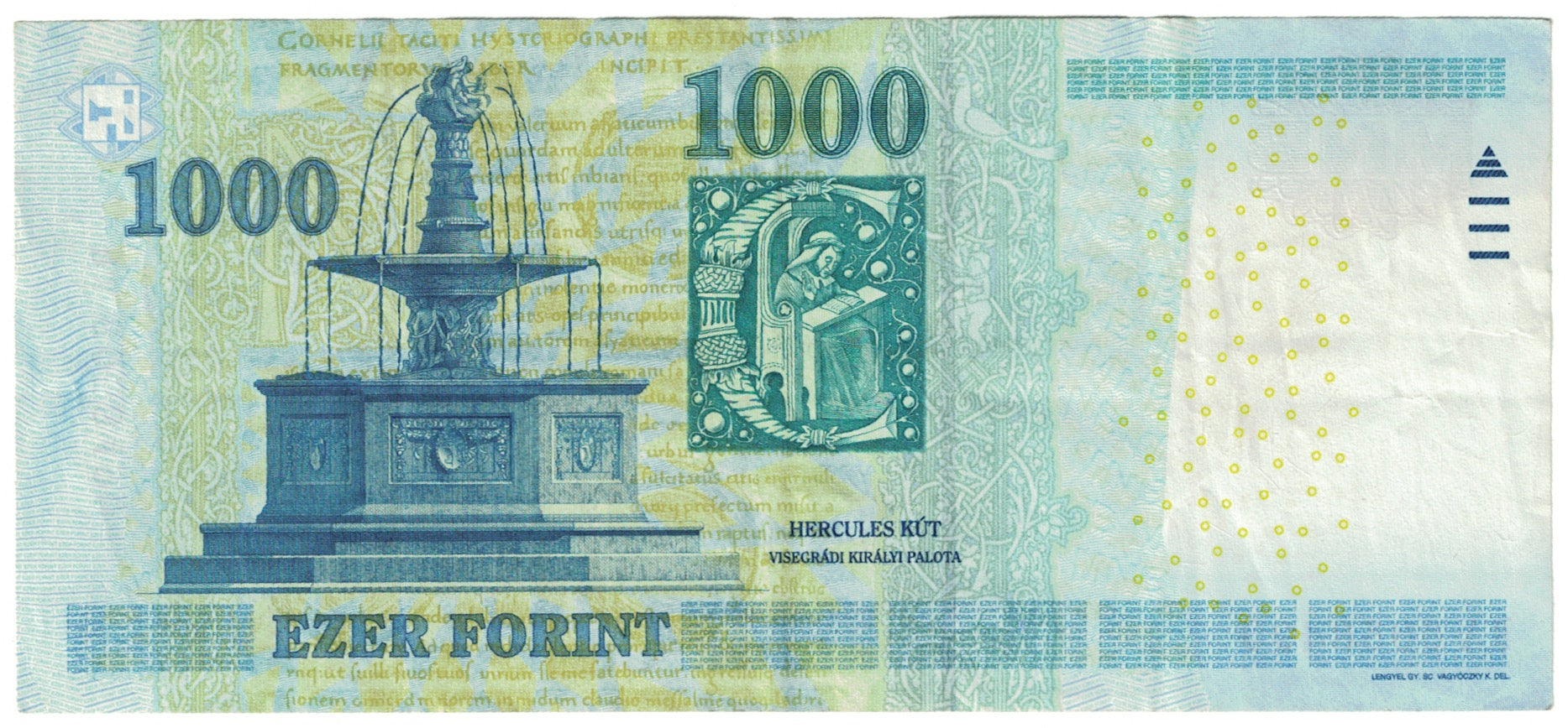 Banknote, Hungary, 1000 Forint, 2012, EF(40-45)
