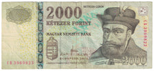 Geldschein, Ungarn, 2000 Forint, 2013, KM:198c, S