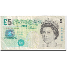 Banknote, Great Britain, 5 Pounds, KM:391d, VG(8-10)