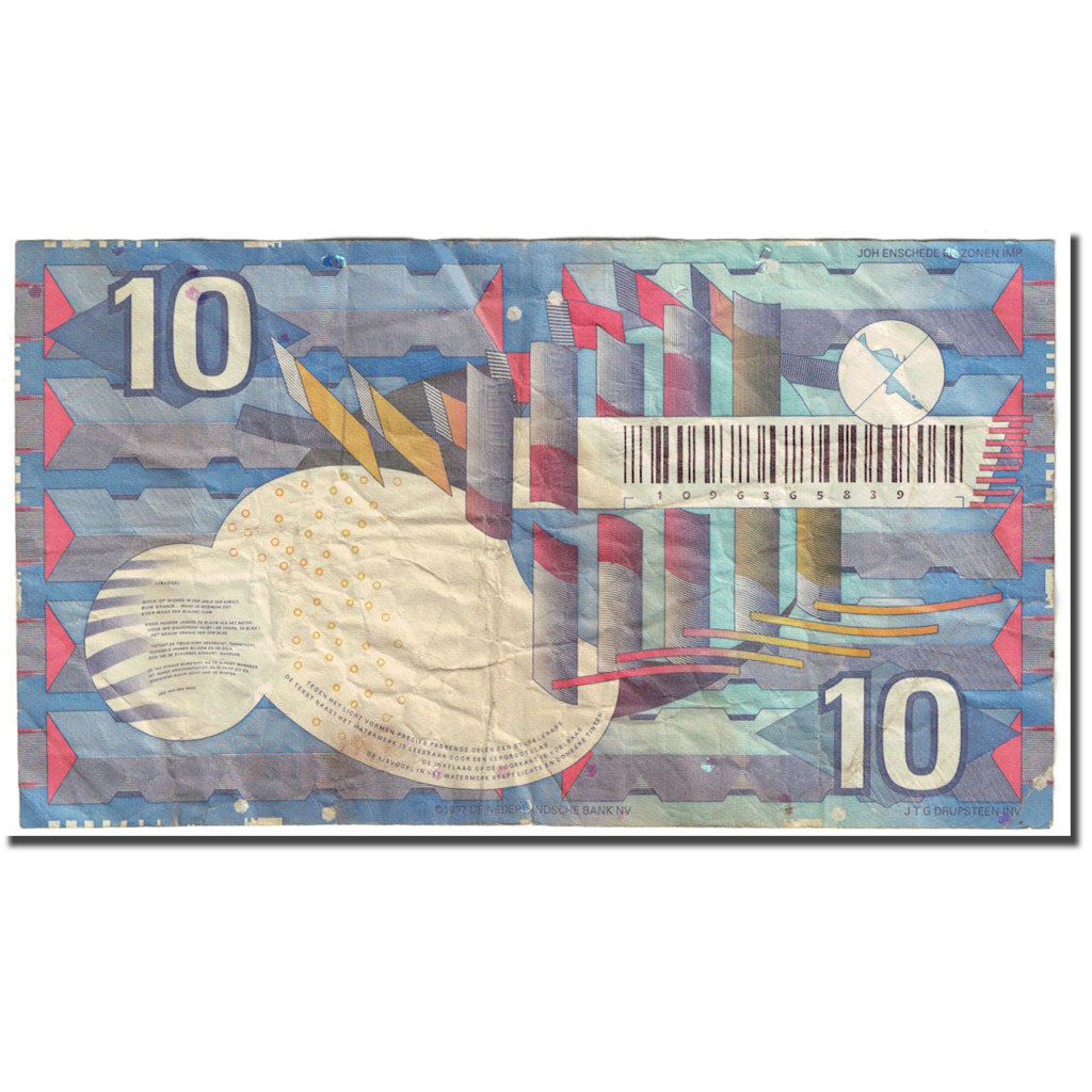 Banknote, Netherlands, 10 Gulden, KM:99, VG(8-10)