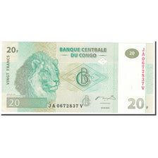 Geldschein, Congo Democratic Republic, 20 Francs, 2003, 2003-06-30, KM:94a, SS+
