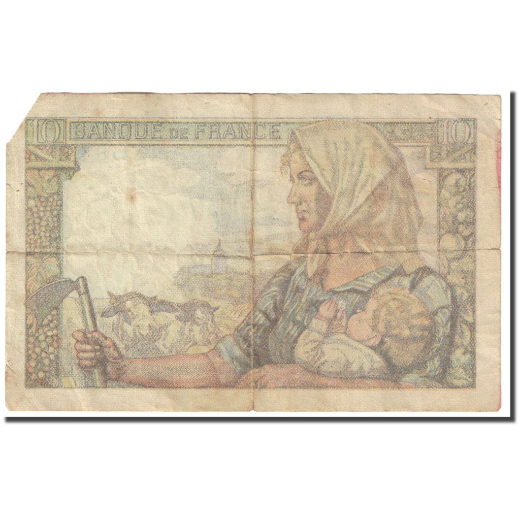 France, 10 Francs, 1944, 1949-06-30, VG(8-10), KM:99f