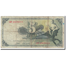 Banknote, GERMANY - FEDERAL REPUBLIC, 5 Deutsche Mark, 1948, 1948-12-09, KM:13e