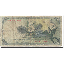 Banknot, Niemcy - RFN, 5 Deutsche Mark, 1948, 1948-12-09, KM:13e, VG(8-10)