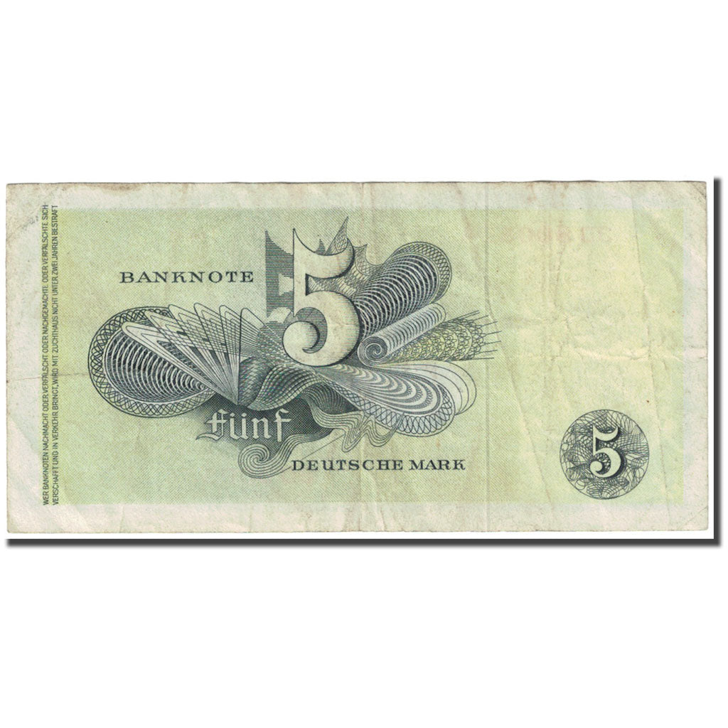 Banknote, GERMANY - FEDERAL REPUBLIC, 5 Deutsche Mark, 1948, 1948-12-09, KM:13e