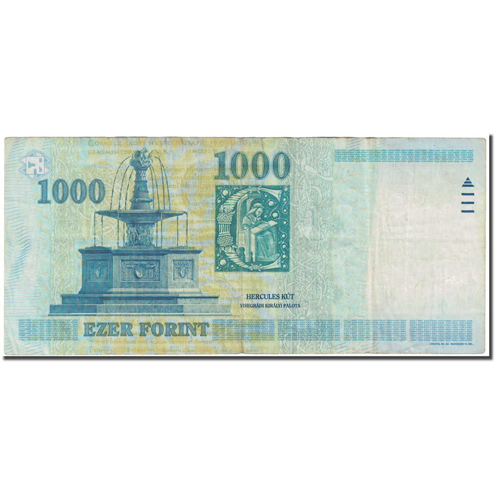 Banknot, Węgry, 1000 Forint, 2005, KM:189c, VF(20-25)