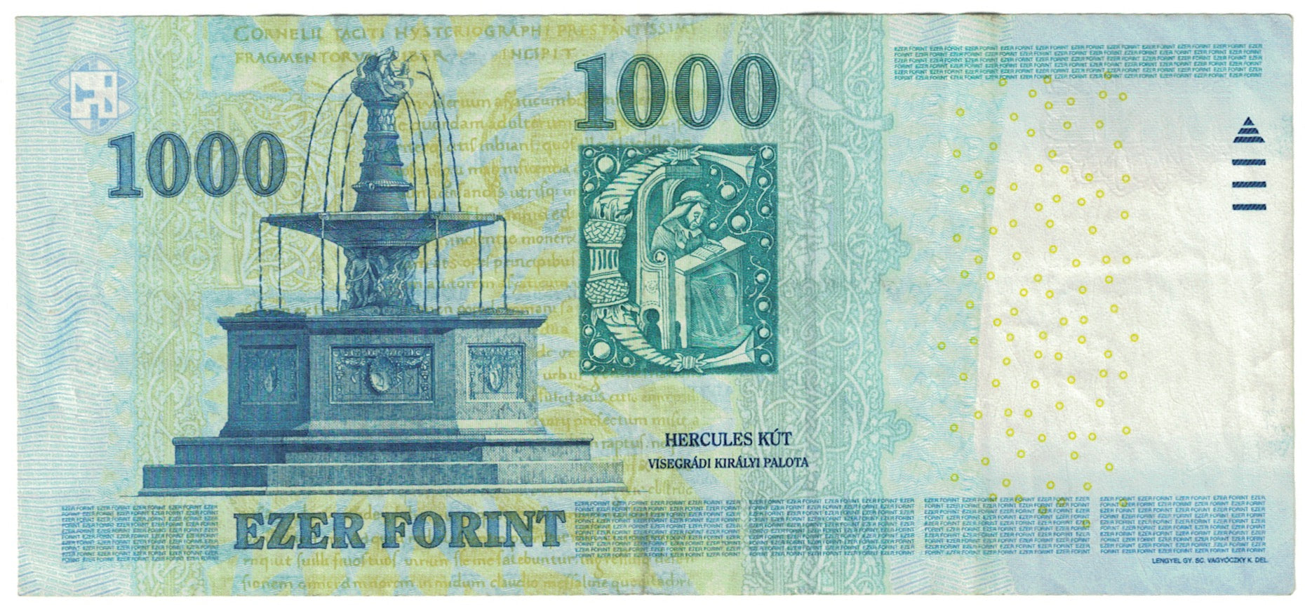 Banknot, Węgry, 1000 Forint, 2012, KM:197d, VF(20-25)