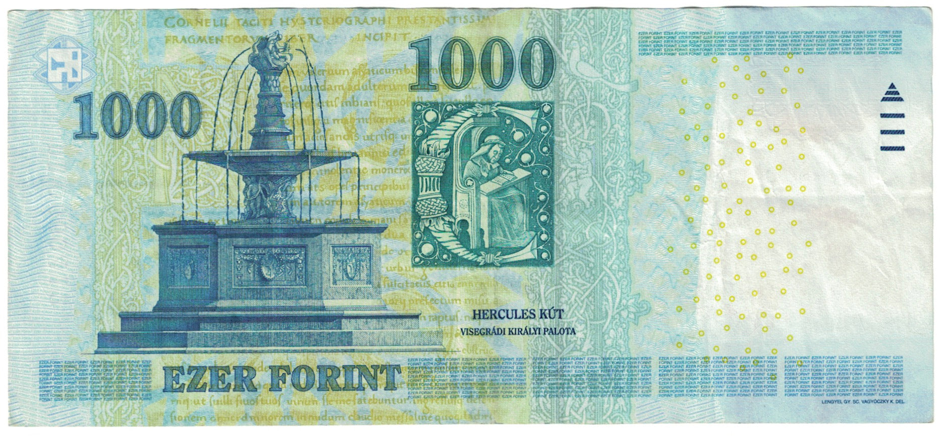 Banconote, Ungheria, 1000 Forint, 2012, KM:197d, MB