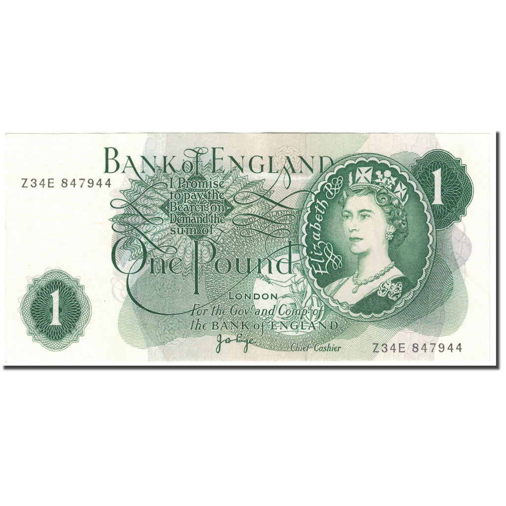 Banknot, Wielka Brytania, 1 Pound, KM:374g, EF(40-45)