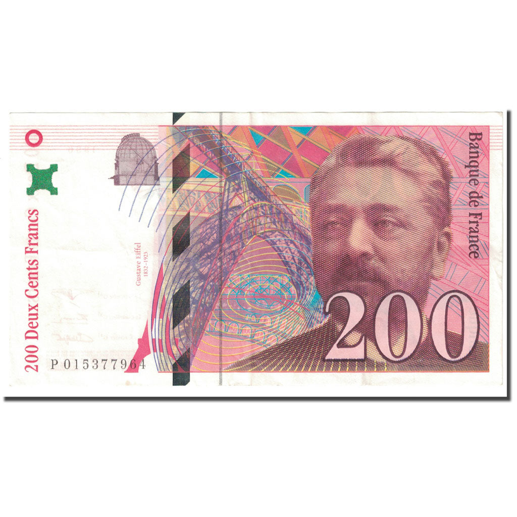 France, 200 Francs, Eiffel, 1996, TB, Fayette:75.02, KM:159a