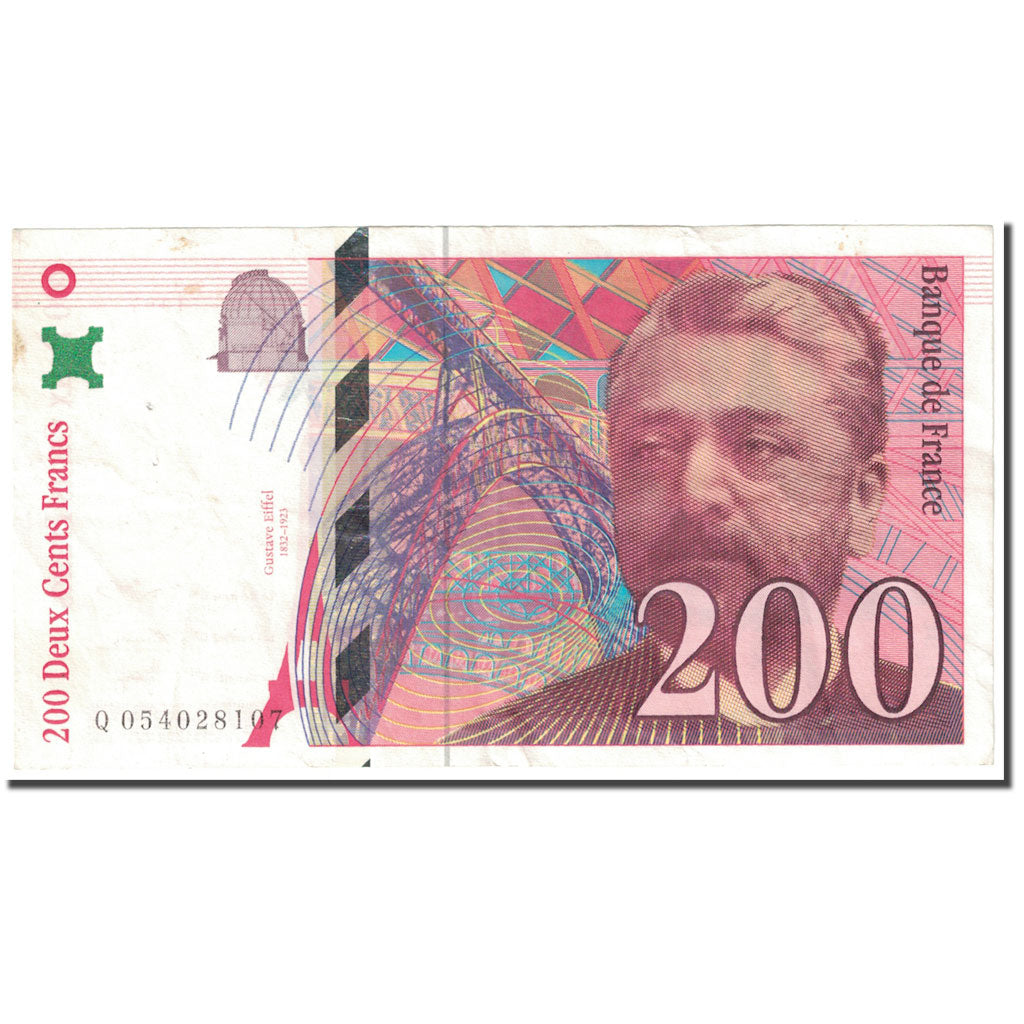 France, 200 Francs, Eiffel, 1997, VF(20-25), Fayette:75.04b, KM:159b