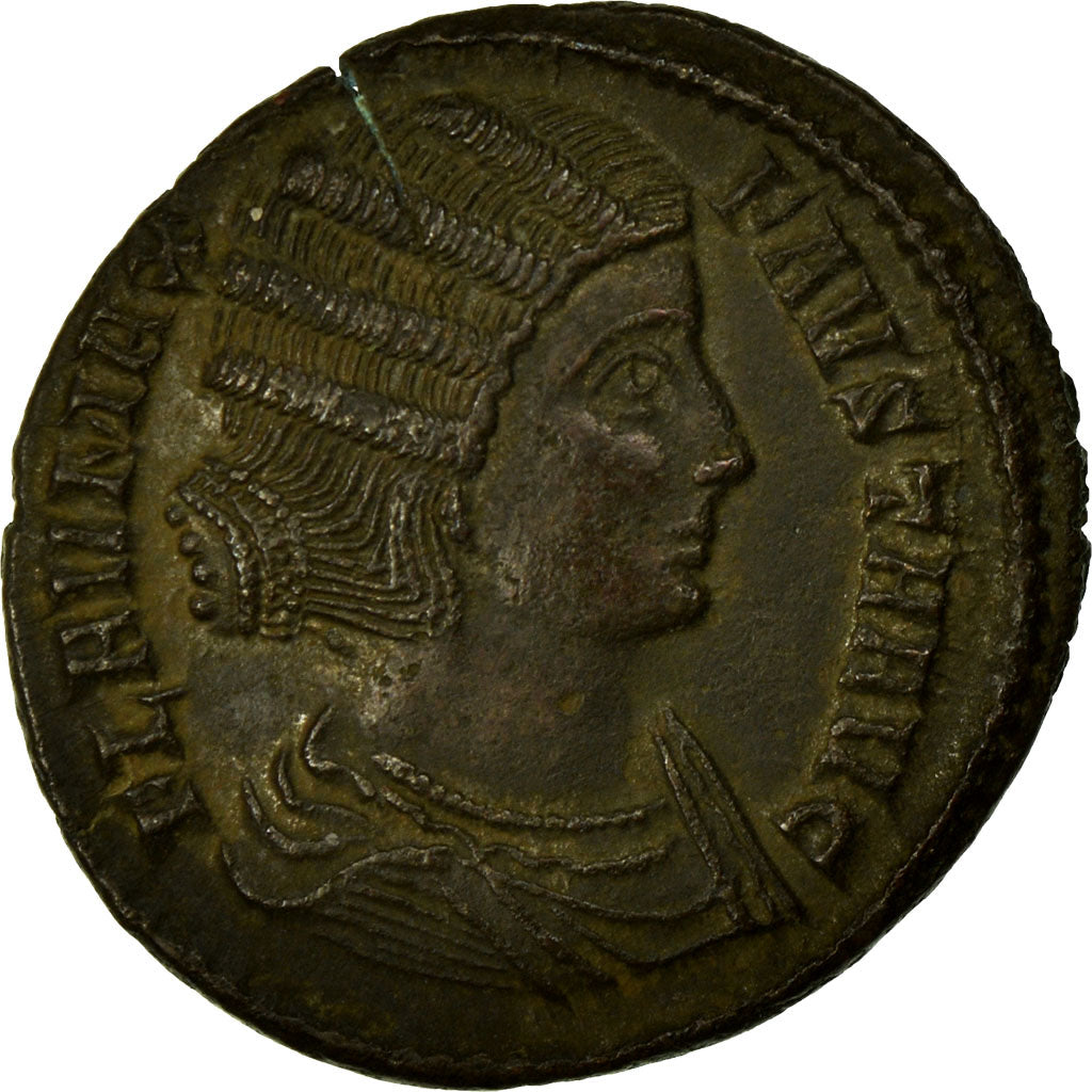 Coin, Fausta, Nummus, Ticinum, AU(55-58), Copper, Cohen:17