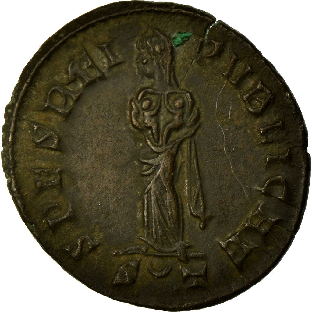 Coin, Fausta, Nummus, Ticinum, AU(55-58), Copper, Cohen:17
