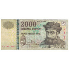 Geldschein, Ungarn, 2000 Forint, 2013, KM:198d, S