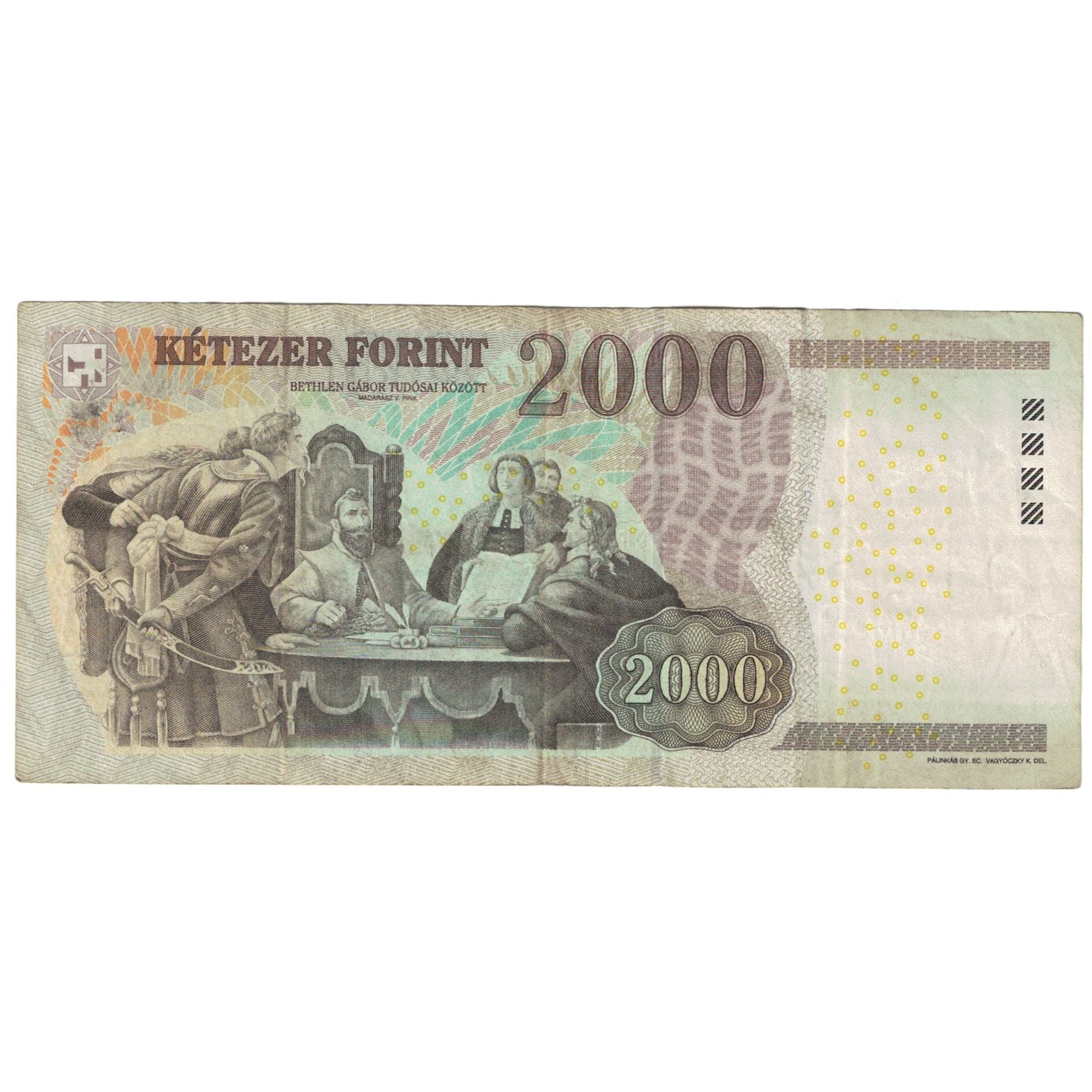 Banknot, Węgry, 2000 Forint, 2013, KM:198d, VF(20-25)