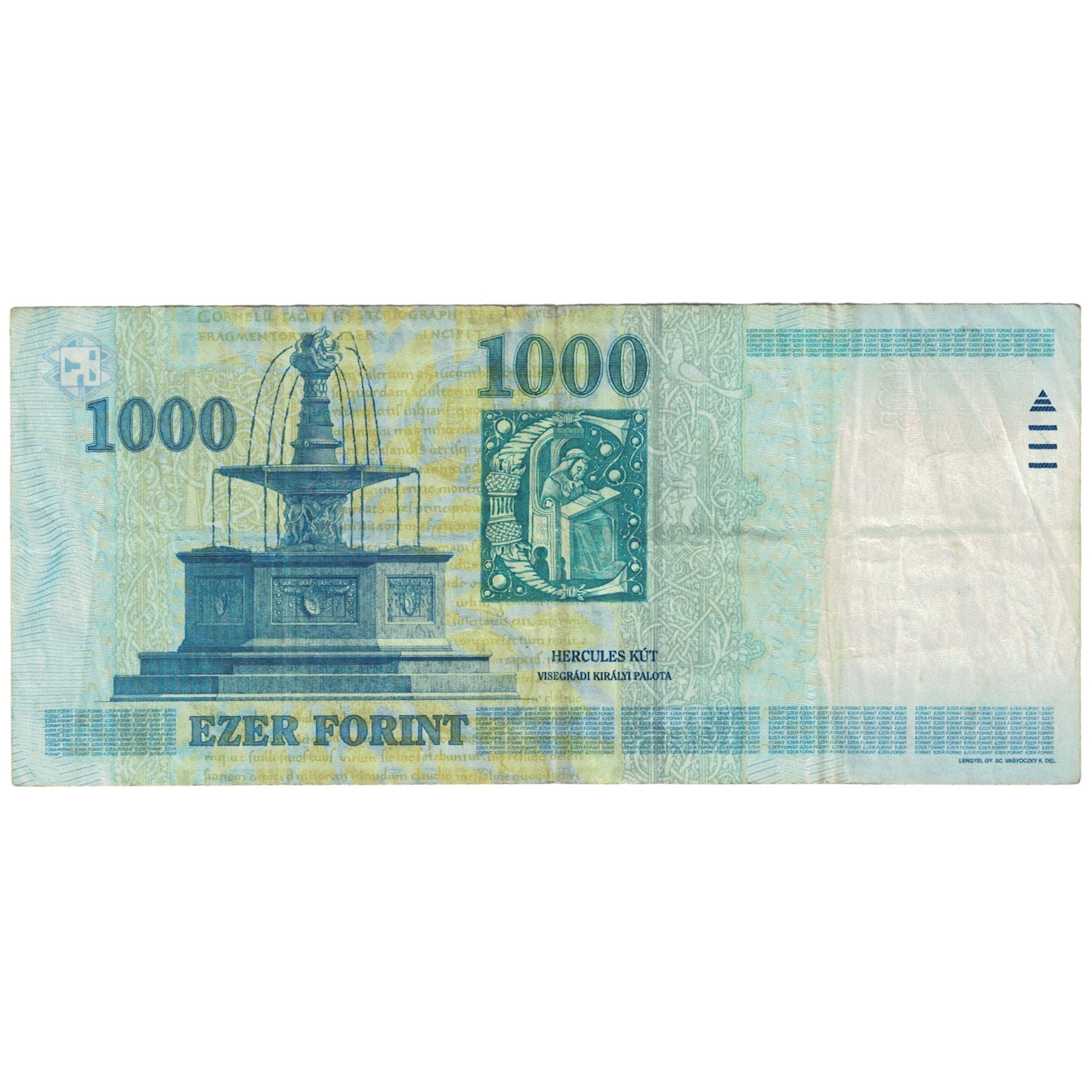 Geldschein, Ungarn, 1000 Forint, 2006, KM:195b, S