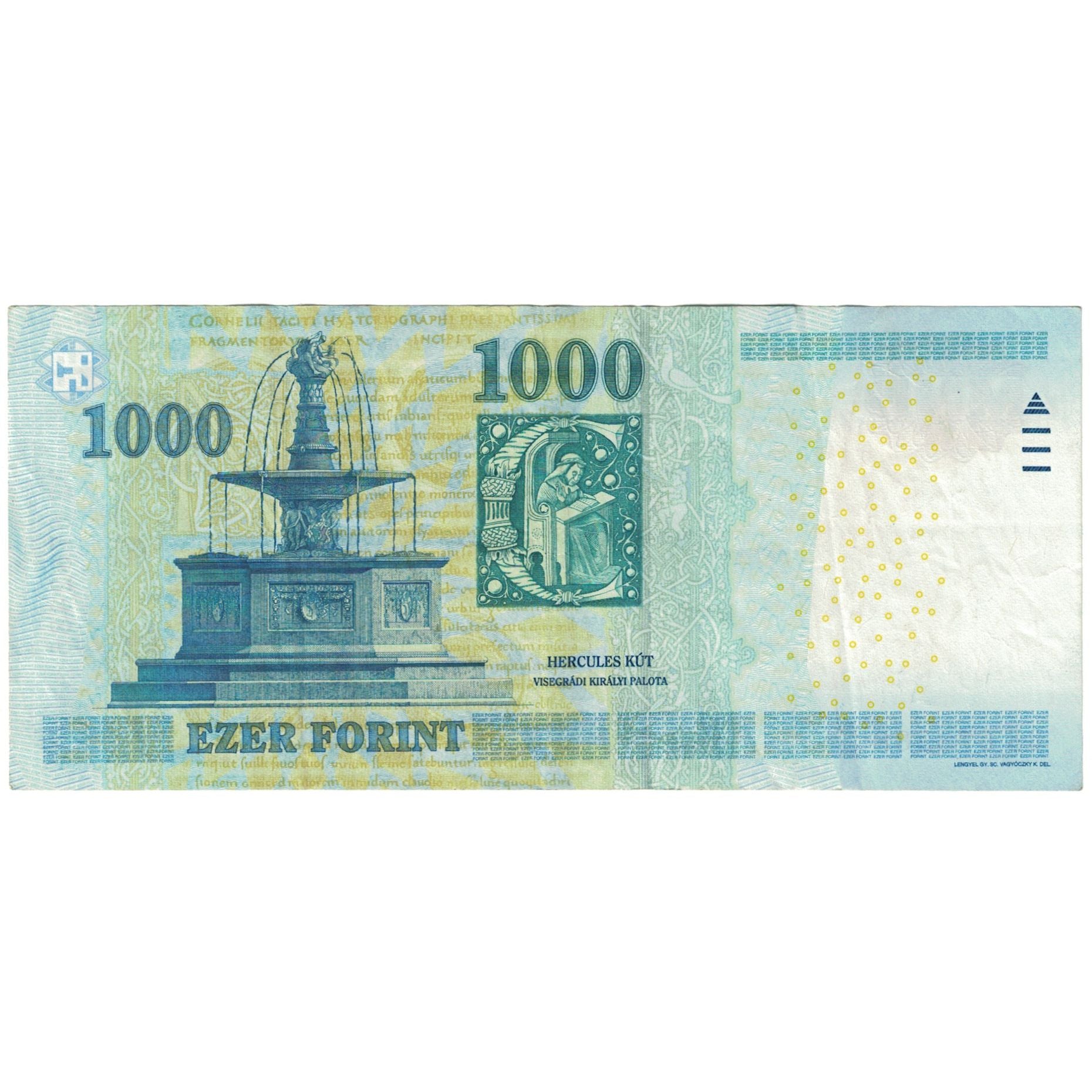 Geldschein, Ungarn, 1000 Forint, 2012, KM:197d, S