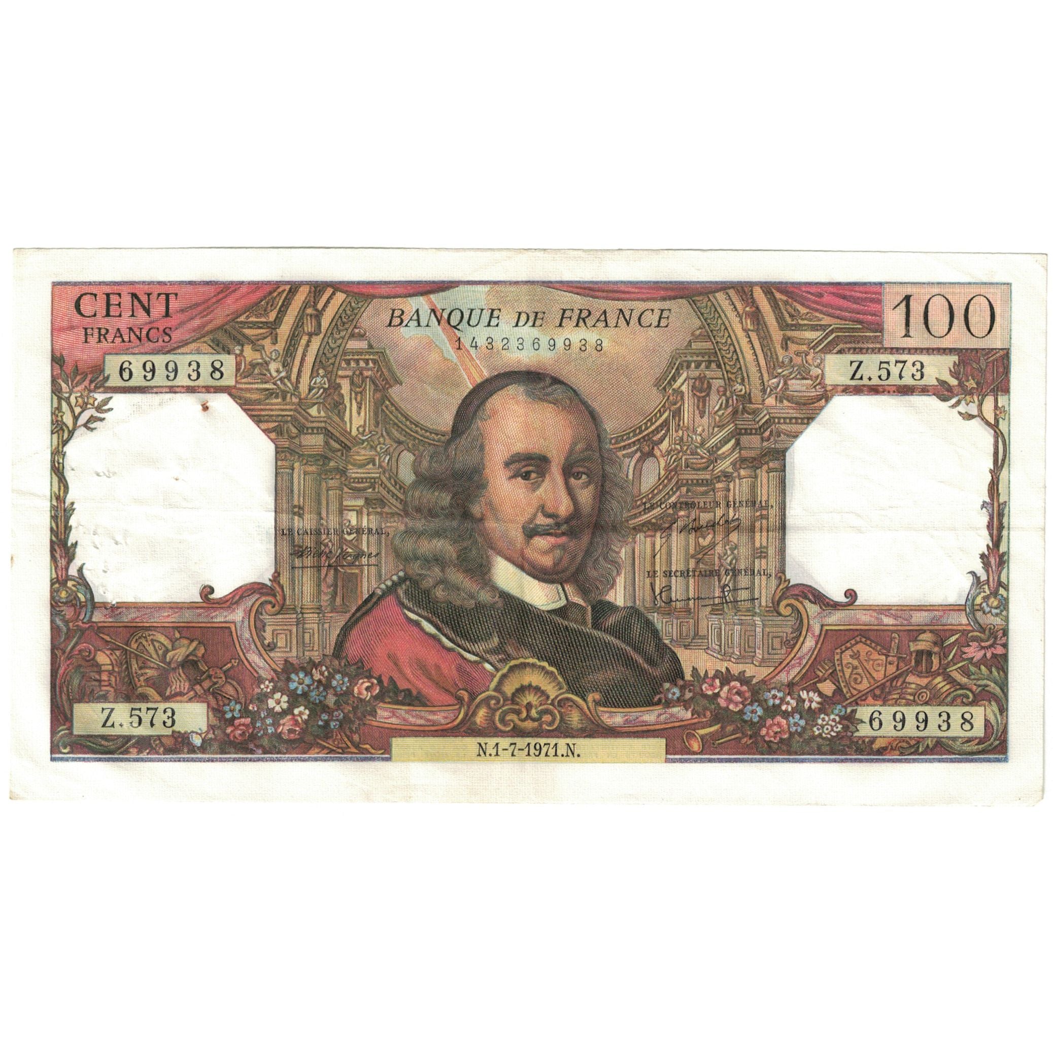 Frankrijk, 100 Francs, 1972, 1972-05-04, TB, Fayette:65.36, KM:149d