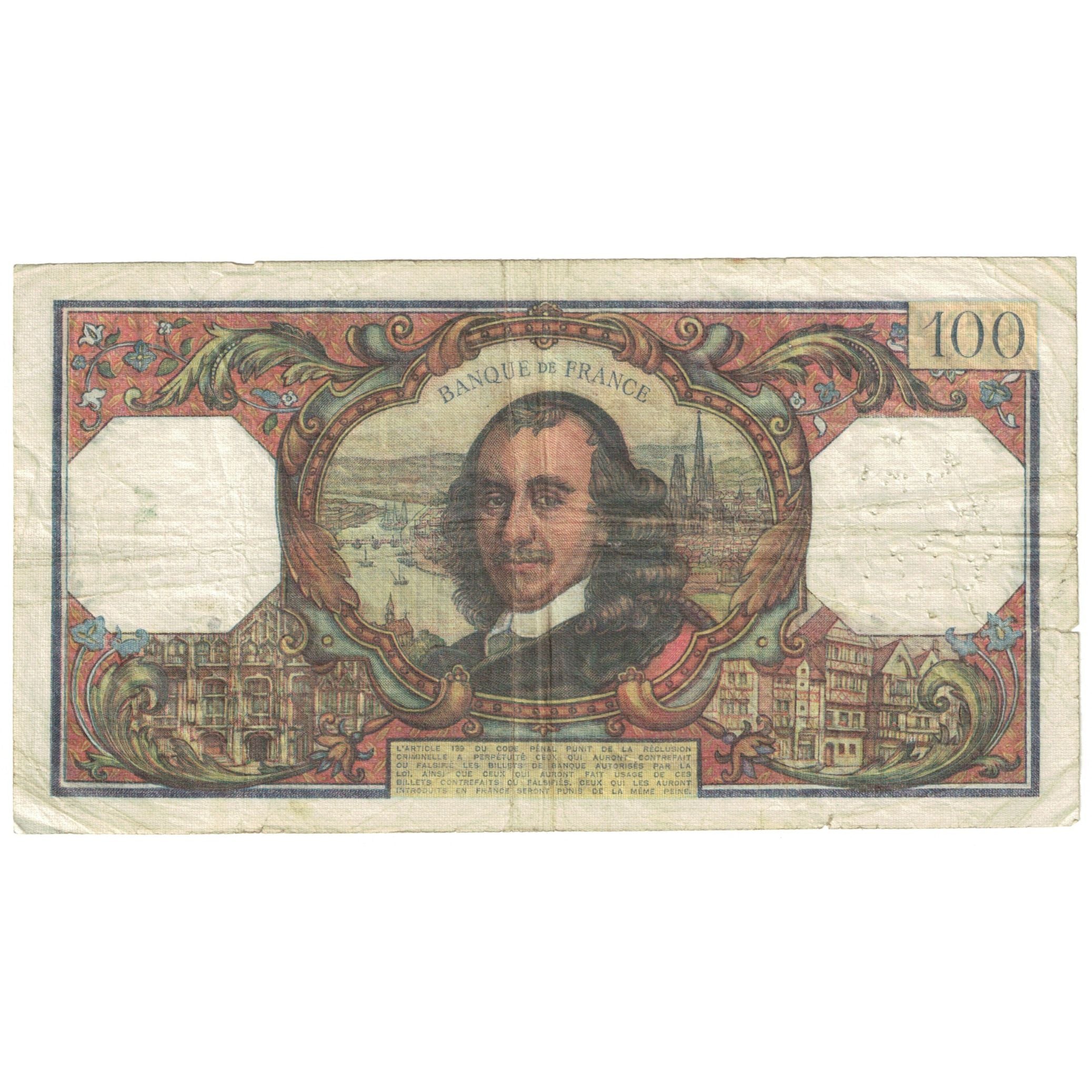 France, 100 Francs, 1973, 1973-11-08, VG(8-10), Fayette:65.44, KM:149d