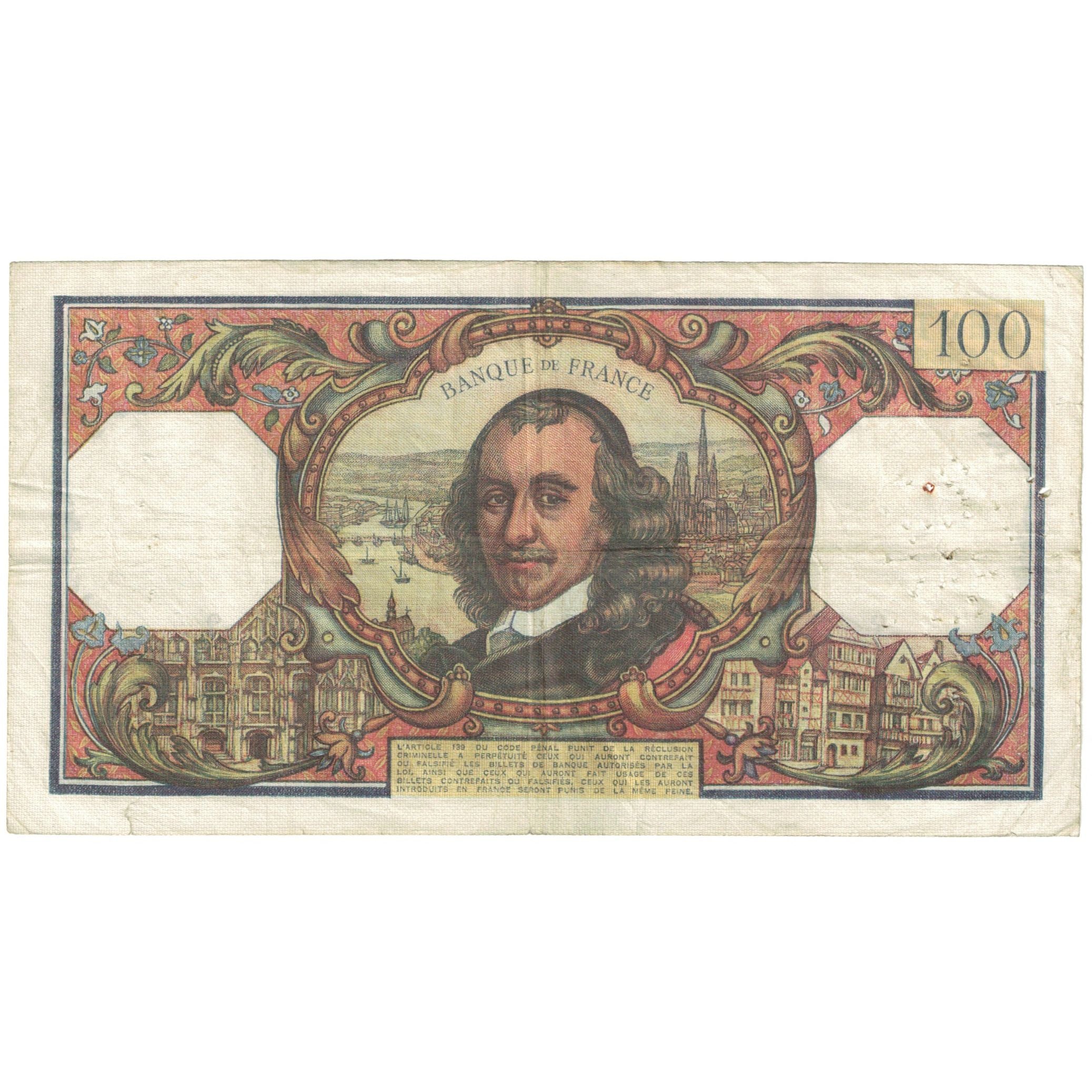 França, 100 Francs, 1970, 1970-02-05, VF(20-25), Fayette:65.30, KM:149c