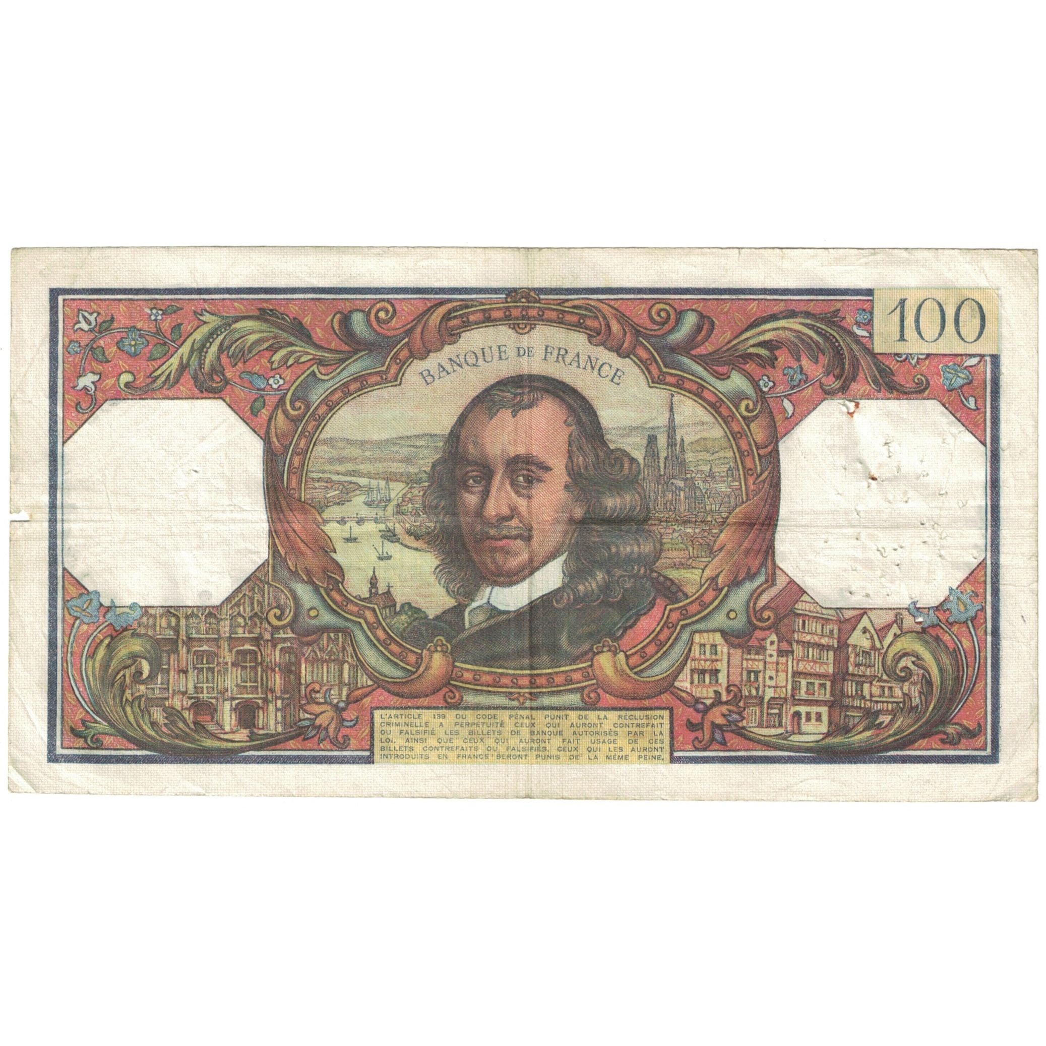 Frankrijk, 100 Francs, 1967, 1967-12-07, B, Fayette:65.19, KM:149c